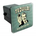 Tequila Brain Off Liver On Funny Humor Retro Tow Trailer Hitch Cover Plug Insert