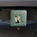 Tequila Brain Off Liver On Funny Humor Retro Tow Trailer Hitch Cover Plug Insert