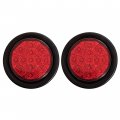All Star Truck Parts 2x 5 Round Red Led Clearance Side Marker Lights Kit 13 Diodes Light Grommet Wire Pigtail Trailer Rv Flush 
