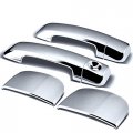 Uframe Chrome Door Handle Cover 4 W O Passenger Side Keyhole Fits 2007-2016 Toyota Tundra Double Cab 