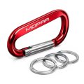 Officially Licensed Mopar Laser Etched Red Metal Carabiner Keychain With Split Key Rings 3 In X 1 5