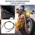 X Autohaux 110cm 43 31 Length 10mm Id Motorcycle Hydraulic Brake Line Oil Hose Pipe 28a 0a Stainless Steel Braided Cable For