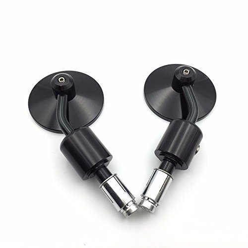 Motorcycle Black A Set Cnc Rear View Handle Bar End Round Mirrors 7 8 For Cb1000r Cb1300 Cb600f Hornat Cbf600 Shadow Valkyrie