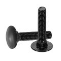 30pcs Carriage Bolts M6 X 30mm Stainless Steel 18-8 304 Round Head Square Neck Screws Black Oxide Bolt Screw For Fastening 