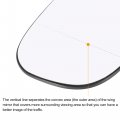 Car Rearview Right Passenger Side Heated Mirror Glass Replacement W Backing Plate For Volvo C30 2007-2013 S40 2007-2012 C70