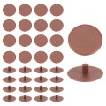 100pcs Screw Cap Covers 18 X 5 4mm Plastic Decoration Cover For Phillips Cam Fitting Nut Self-tapping Tapping Fasteners Red 