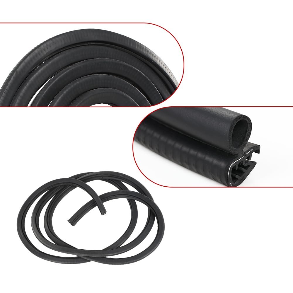 Front Door Rubber Weatherstrip Seal For Cadillac Escalade Chevy Avalanche 1500 2500 2002-2006 Fits Chevy Silverado Gmc Sierra