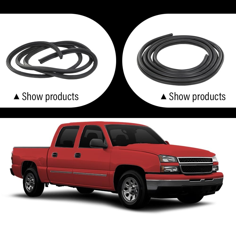 Front Door Rubber Weatherstrip Seal For Cadillac Escalade Chevy Avalanche 1500 2500 2002-2006 Fits Chevy Silverado Gmc Sierra