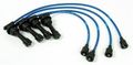 Rc-me77 Spark Plug Wire Set 4 Blue Silicone Wires With Positive Locking Stainless Steel Terminals For Car And Truck 