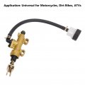 Rear Brake Master Cylinder With Reservoir Motorcycle Pump Kit For Motorcycles Dirt Bikes Atvs Round Oil Cup
