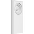 Ekena Millwork Pbp035x070x050fos03-case-8 Standard Foster Bullseye Pvc Plinth Block With Beveled Edge 3 1 2 W X 7 H P 8 Pack 