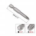 Uxcell 5 Pcs 6mm Ph2 Magnetic Phillips Screwdriver Bits 1 4 Inch Hex Shank 2-inch Length S2 Power Tool