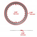Caltric Clutch Friction With Steel Plates And Springs Gasket Kit Compatible Yamaha Fjr1300 2016-2023