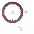 Caltric Clutch Friction With Steel Plates And Springs Gasket Kit Compatible Yamaha Fjr1300 2016-2023