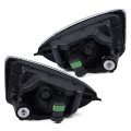 G-plus Front Bumper Fog Lights Compatible With Honda Civic 2 Door 4 2004 2005 Polycarbonate Resin Clear Lens Driving Running