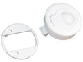 Round White Plastic Flush Slam Latch For Boat Rv Caravan Five Oceans 