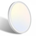 Libtit 7 Inch White Flush Mount Ceiling Light 15w 1500lm Fixture 3000k 4000k 6500k Color Selectable Ultra-thin Round Lighting 