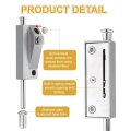 Spring Loaded Latch Pin Sliding Barrel Bolt Door Lock Heavy Duty Vertical Cane Bolts With Knob For Glass Gate Window Garage