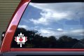 Stickertalk Maple Leaf Niagara Falls Canada Vinyl Sticker 4 5 Inches By 