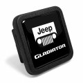 Ipick Image For Jeep Gladiator Black Rubber Heavy-duty 2 Trailer Tow Hitch Receiver Cover Class 3 And 4