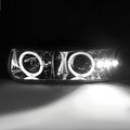 Silverado Halo Clear Projector Headlights Bumper Lamps Led Drl Fog Strips