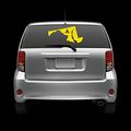 Maryland State Shaped Gadsden Flag Windshield Sticker Self Adhesive Vinyl Md Fa 
