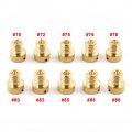 Lirun 10-pack Carburetor Main Jets 70 72 75 76 78 80 82 85 86 88 Set Replace M5 For Dellorto Sha Shb Ua Ub Phbg Vhb-cs Vhbt-cs