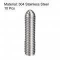 Uxcell Ball Point Set Screws M6 X 25mm 304 Stainless Steel Metric Spring Hex Socket Screw 10pcs