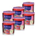 Pack Of 6 My Shaldan Japanese Car Cup-holder Natural Air Freshener Cans Apple Scented 