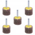 Uxcell 1 2 Inch Flap Wheels Shank Mounted Sanding Disc Abrasive Wheel 80 Grits 5 Pcs