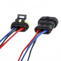 Hifrom 10 Kit 2 3 4 Pin Car Male Female Waterproof Electrical Connectors Plug Socket With 10cm Wire Awg Gauge Marine