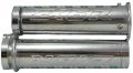 Yana Shiki Ca2973 Triple Chromed Straight Grips With Flat Ends For Kawasaki Zx-6r 