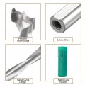 Uxcell Brad Point Drill Bits For Wood 8mm X 68mm Right Turning Carbide Woodworking Carpentry Drilling Tool