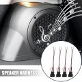 Uxcell 4pcs Car Speaker Connector Harness Adapter For Vw Passat 1996-2003 Polo 2000-2024 Scirocco 1996-2024 Cc 2009-2015