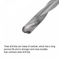 Uxcell 9mm Cutting Dia Cemented Carbide Twist Extra Long Drill Bit With Round Straight Shank For Hardened Steel Stainless 160mm