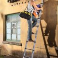 Telescoping Ladder 10 5ft Multi-use Telescopic Extension Heavy Duty Stainless Steel Compact Extendable 330lbs Max Capacity 