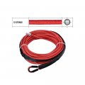 1 4 X 50 Synthetic Winch Rope W Heat Guard Cnc Machined 6061 Aluminum Hawse Fairlead Black Stopper Red Red