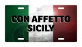 Con Affetto Sicily Italy Italian Des 3 Aluminum Car License Plate 