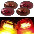 Usonline911 4pcs Yellow And Red Waterfroof Side Marker Turn Signal Dually Light For 1999-2010 Ford F350 F450 F550 Super Duty