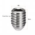 Uxcell Ball Point Set Screws M6 X 8mm 304 Stainless Steel Metric Spring Hex Socket Screw 20pcs