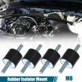 X Autohaux 4pcs M8 Car Anti Vibration Rubber Isolator Damper 30x25mm Bobbin Mount Shock Absorb Mounts For Compressors Vv