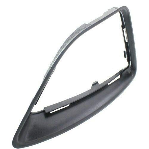Dat Auto Parts Left Front Driver Side Fog Light Cover Insert Surround Molding Replacement For 10-12 Ford Fusion Black Textured