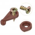 20set Glass Retainer Clips Kit 1 Inch Plastic Cabinet With Screws For Fixing 4mm Thick Doors Mirror Red 
