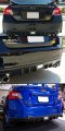 Cuztom Tuning Fits For 2011-2017 Subaru Wrx Sti Xv F1 Style Rear Bumper Led Fog Light 3rd Brake Lamp W Clear Lens