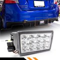 Cuztom Tuning Fits For 2011-2017 Subaru Wrx Sti Xv F1 Style Rear Bumper Led Fog Light 3rd Brake Lamp W Clear Lens