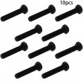 Aicosineg 10pcs M8x40mm Carbon Steel Grade 8 External Hex Head Screw Bolts Metric Thread Hexagon Fastener For Hardware