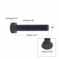 Aicosineg 10pcs M8x40mm Carbon Steel Grade 8 External Hex Head Screw Bolts Metric Thread Hexagon Fastener For Hardware