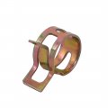 Uxcell 100 Pcs 12mm Spring Band Type Action Fuel Hose Pipe Air Clamp Bronze Tone