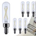 T6 Led Filament Light Bulbs 5000k Natural E12 Candelabra Base 200 Lumens Clear Dimmable Wet Rated Ip65 Enclosed Fixture 120v 