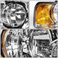 Auto Dynasty Fo2503198 Oe Style Passenger Right Side Chrome Housing Headlight Lamp Compatible With Ford Expedition 03-06